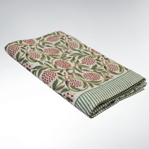 Nappe Coton Rectangulaire  Tables 6-8 Personnes Bohème Jardin Grenade