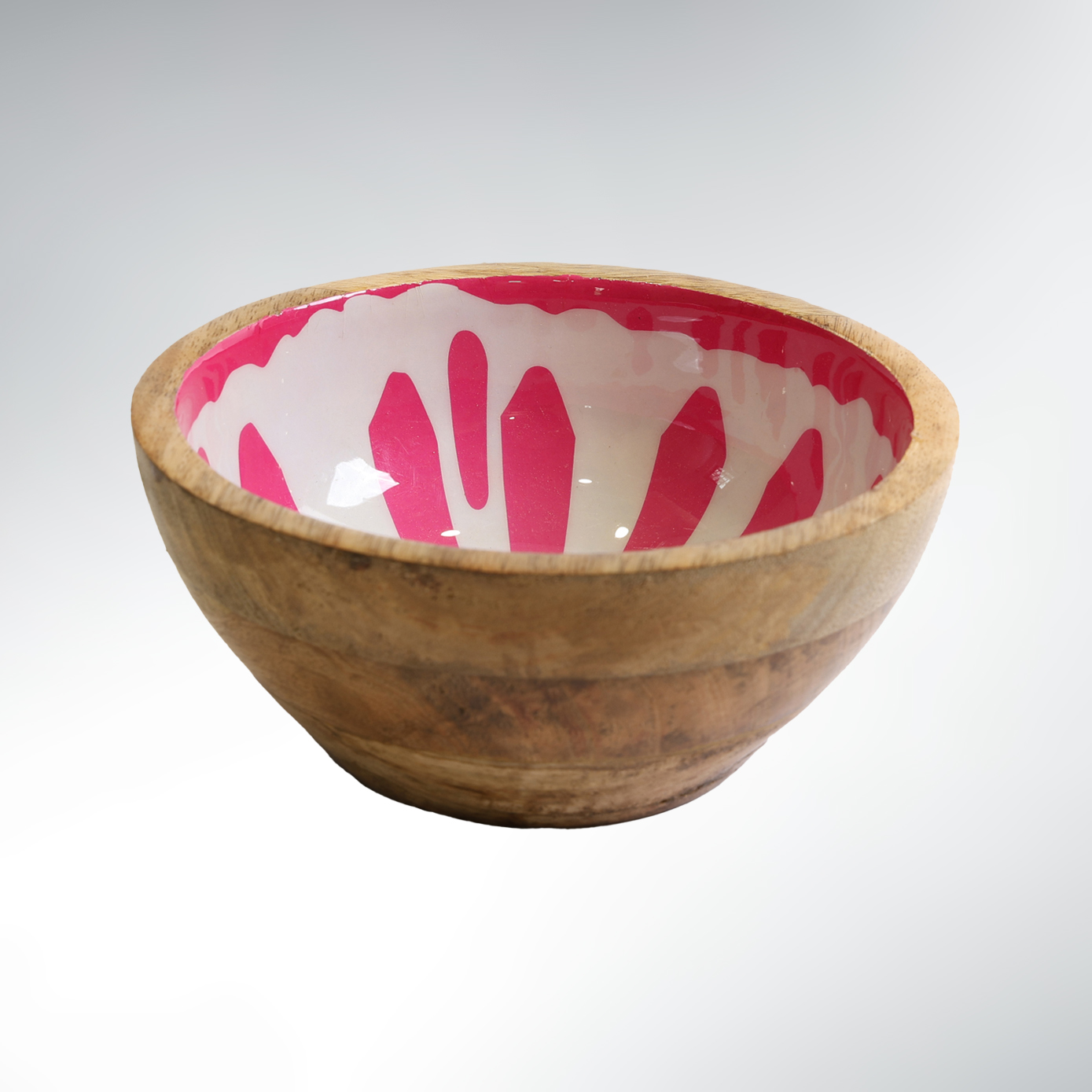 Bol – Mango Wood Bois & Résine – 18×7 Ligna Rose Petals