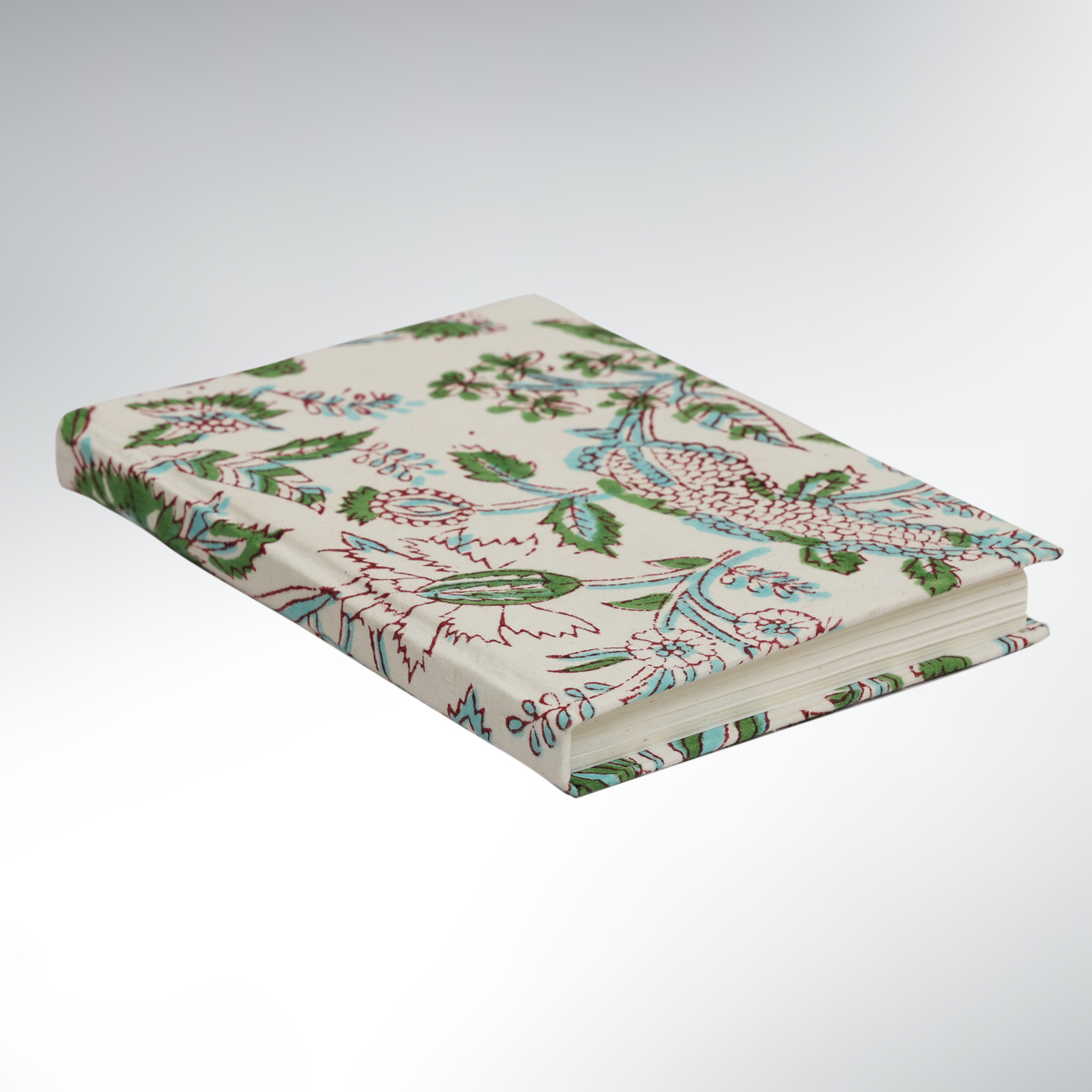 Carnet Voyageur à Fleurs Papier naturel – Tissu White Nomad Notebook