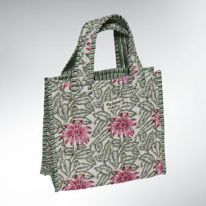 Mini Tote Bag Matelassé  Coton – 25×30 Nomad Bag Rose