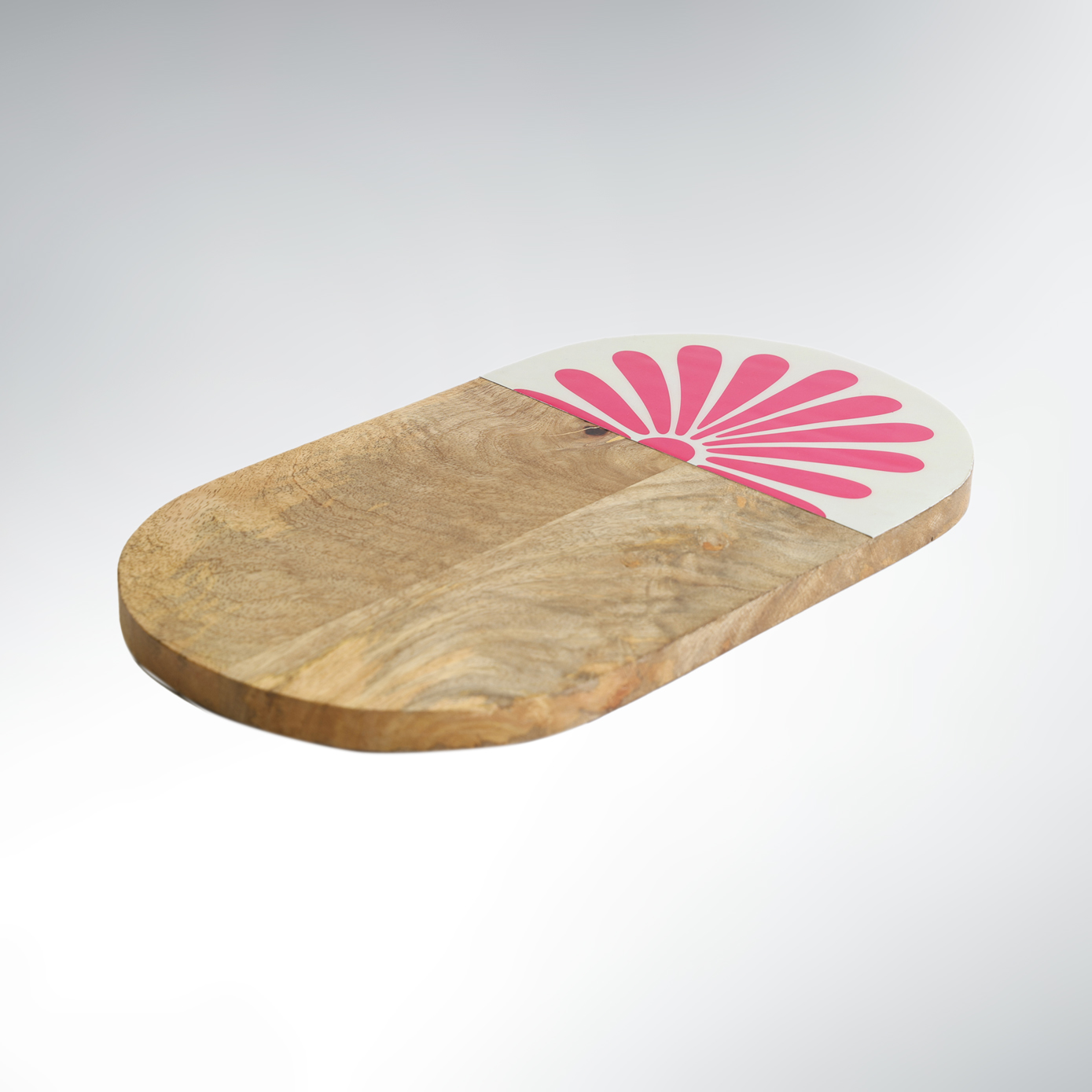 Planche à Découper Bois & Résine – 35×20 Ligna Rose Petals