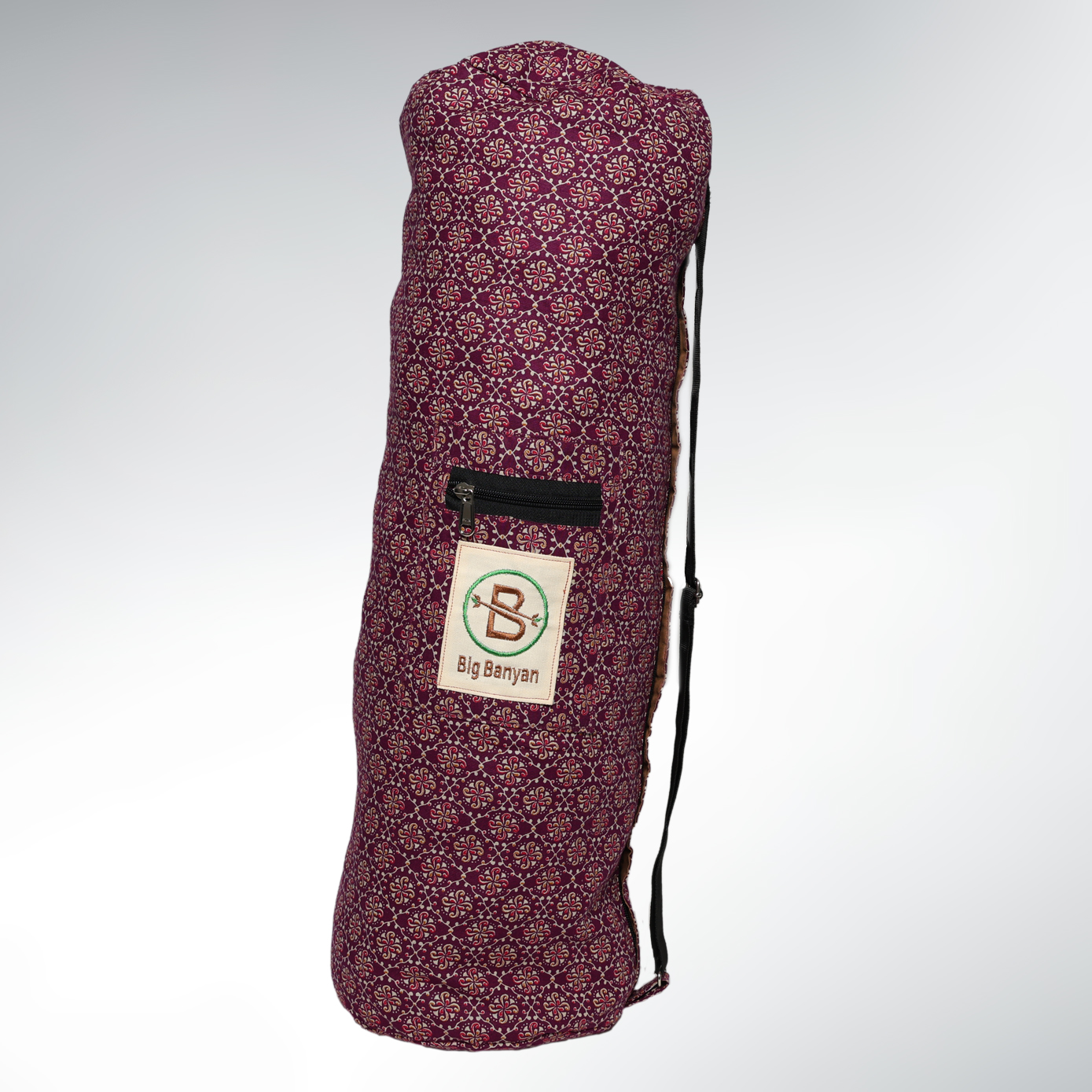 Grand Sac Tapis Yoga Coton –  Nomad Yoga Bag Rose