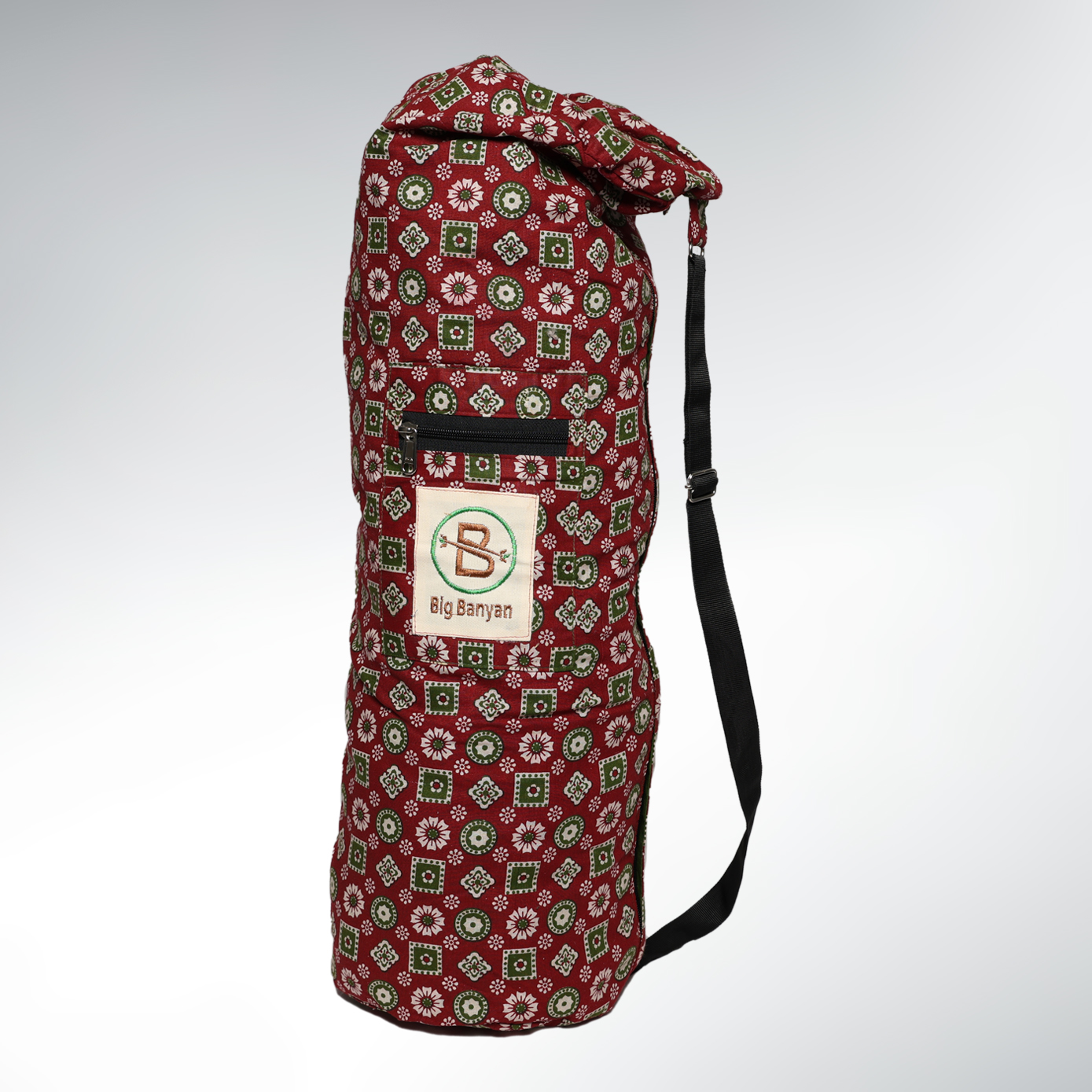 Grand Sac Tapis Yoga Coton –  Nomad Yoga Bag Paisley
