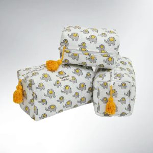 Miti Trousse Elephant  Coton – S/M/L/Set Baby IndiVibe Organizer