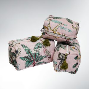 Miti Trousse Tropical Coton – S/M/L/Set Pink IndiVibe Organizer