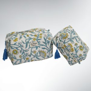 Miti Trousse à Fleurs Coton – S/M/L/Set Blue IndiVibe Organizer