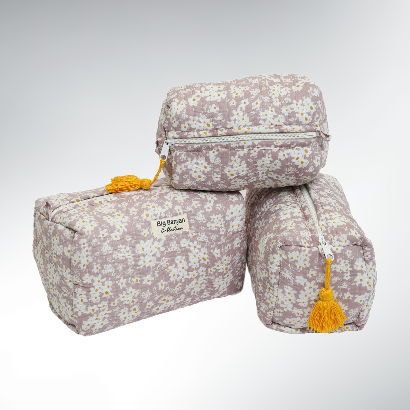 Miti Trousse à Fleurs Coton – S/M/L/Set Malva IndiVibe Organizer